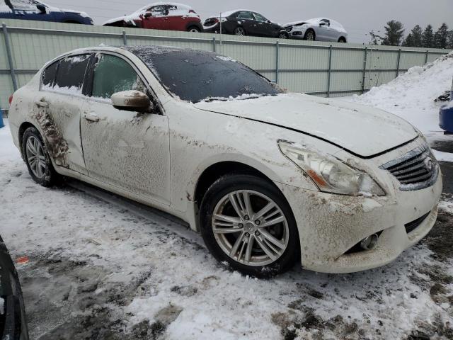 JN1CV6AR0AM254593 - 2010 INFINITI G37 WHITE photo 4