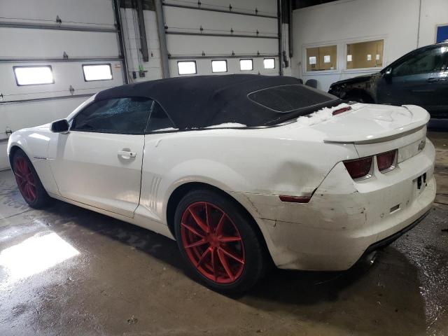 2G1FC3D37C9121361 - 2012 CHEVROLET CAMARO LT WHITE photo 2