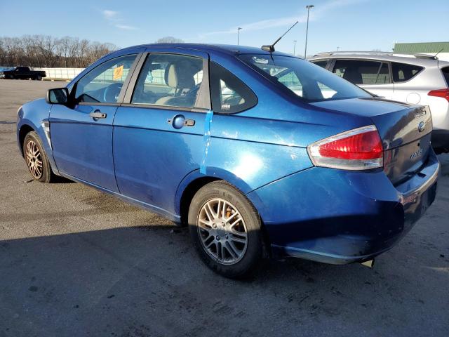 1FAHP35N08W137541 - 2008 FORD FOCUS SE BLUE photo 2