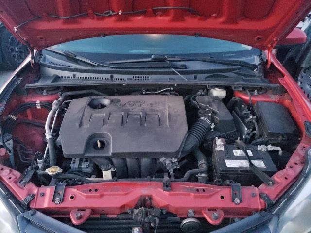 5YFBURHEXGP389375 - 2016 TOYOTA COROLLA L RED photo 11