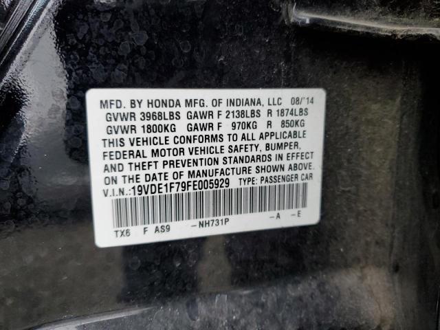 19VDE1F79FE005929 - 2015 ACURA ILX 20 TECH BLACK photo 12