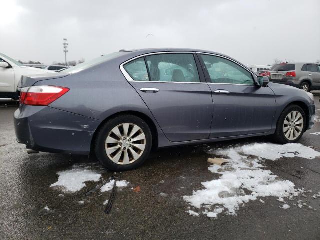 1HGCR3F82EA041475 - 2014 HONDA ACCORD EXL BLUE photo 3