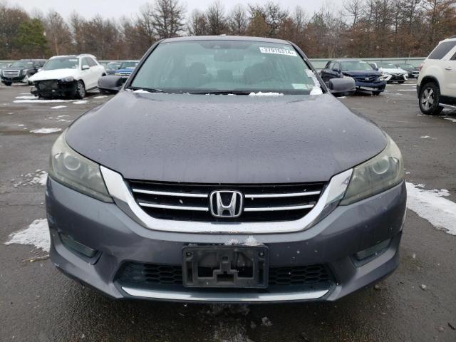 1HGCR3F82EA041475 - 2014 HONDA ACCORD EXL BLUE photo 5