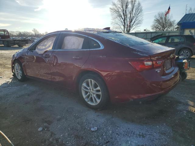 1G1ZD5ST6JF144093 - 2018 CHEVROLET MALIBU LT RED photo 2