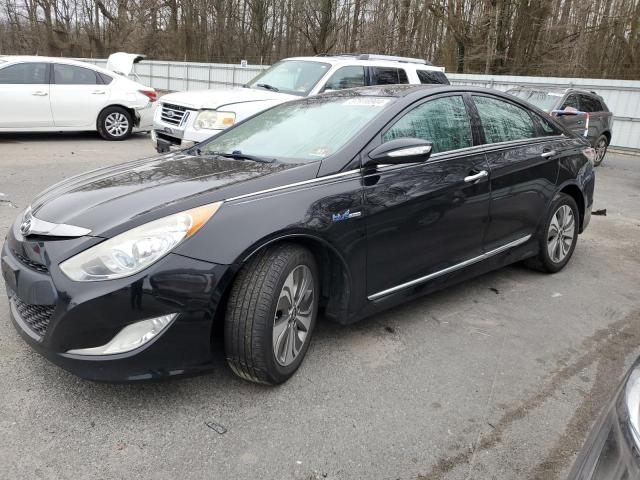 KMHEC4A4XEA110055 - 2014 HYUNDAI SONATA HYBRID BLACK photo 1