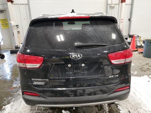 5XYPHDA59HG300604 - 2017 KIA SORENTO EX BLACK photo 6