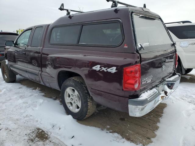 1D7HW42N15S226275 - 2005 DODGE DAKOTA SLT BURGUNDY photo 2