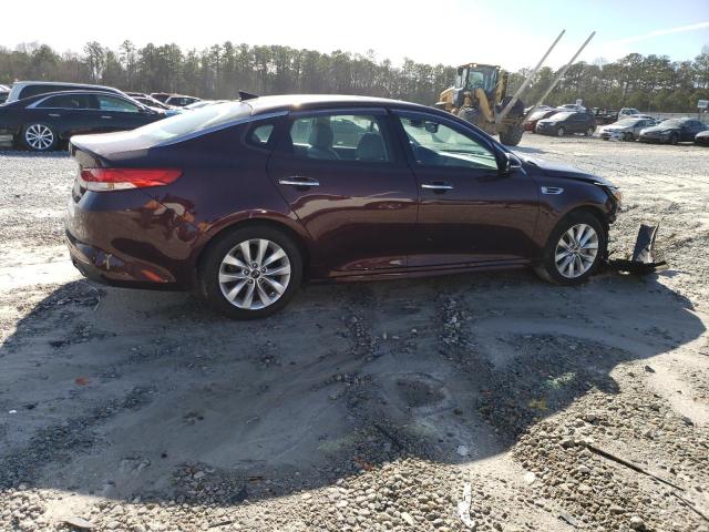 5XXGU4L36GG096211 - 2016 KIA OPTIMA EX MAROON photo 3