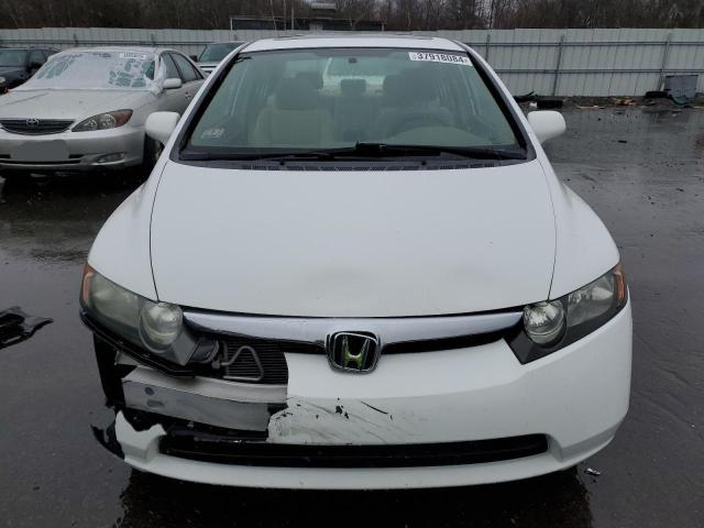 2HGFA16818H354595 - 2008 HONDA CIVIC EX WHITE photo 5