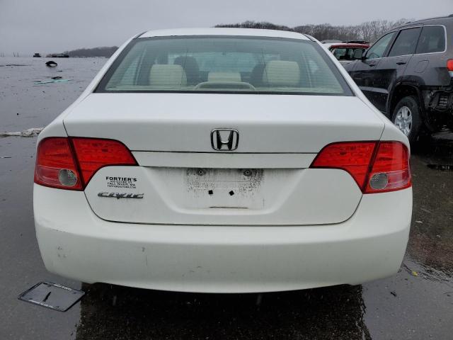 2HGFA16818H354595 - 2008 HONDA CIVIC EX WHITE photo 6