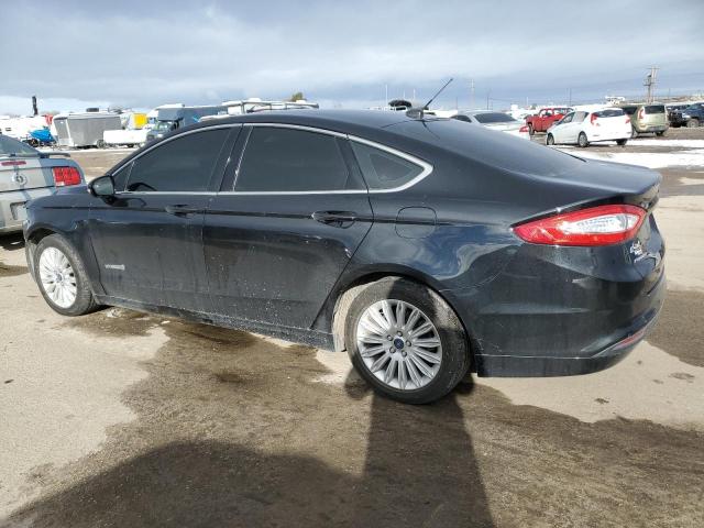 3FA6P0LUXER317575 - 2014 FORD FUSION SE HYBRID BLACK photo 2