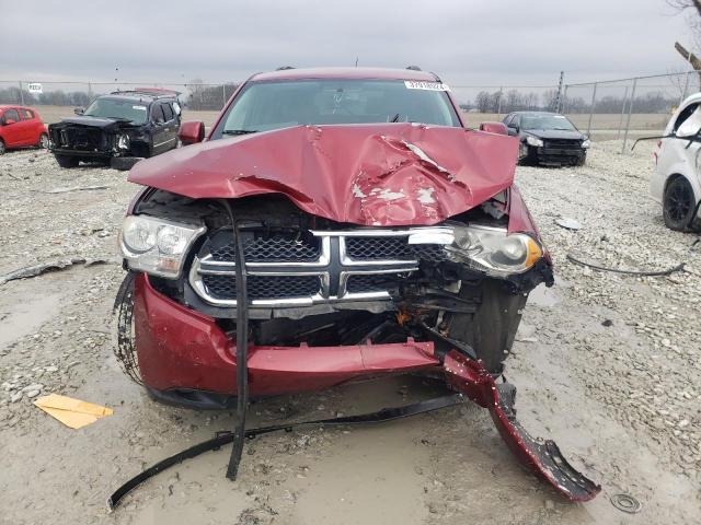 1C4RDJDG4DC664654 - 2013 DODGE DURANGO CREW RED photo 5