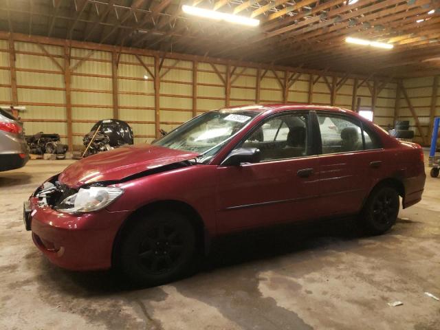 2HGES16305H033351 - 2005 HONDA CIVIC DX VP Bordo foto 1