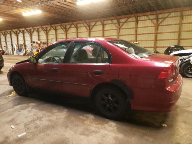 2HGES16305H033351 - 2005 HONDA CIVIC DX VP Bordo foto 2