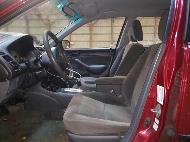 2HGES16305H033351 - 2005 HONDA CIVIC DX VP Bordo foto 7