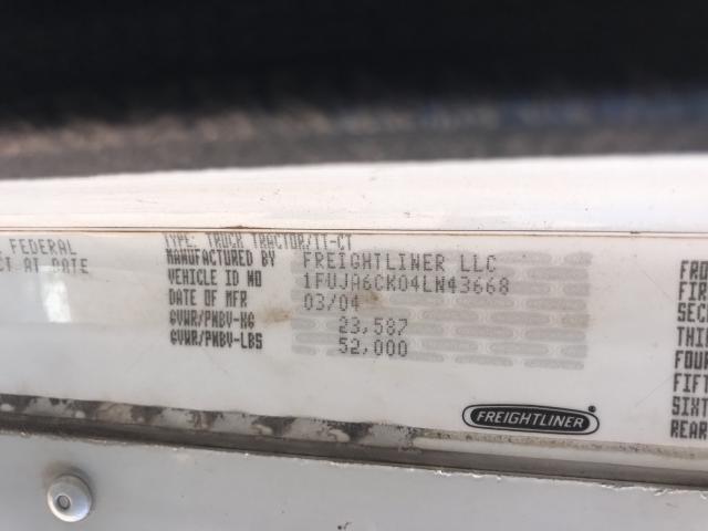 1FUJA6CK04LN43668 - 2004 FREIGHTLINER CONVENTIONAL COLUMBIA  照片 10