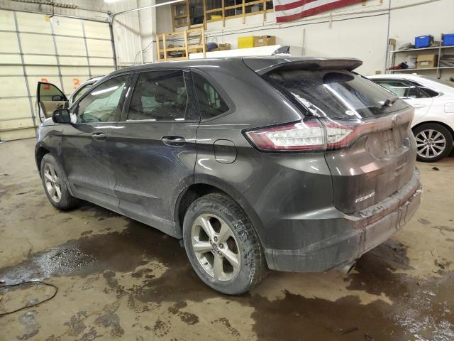 2FMTK4G98FBB92225 - 2015 FORD EDGE SE GRAY photo 2