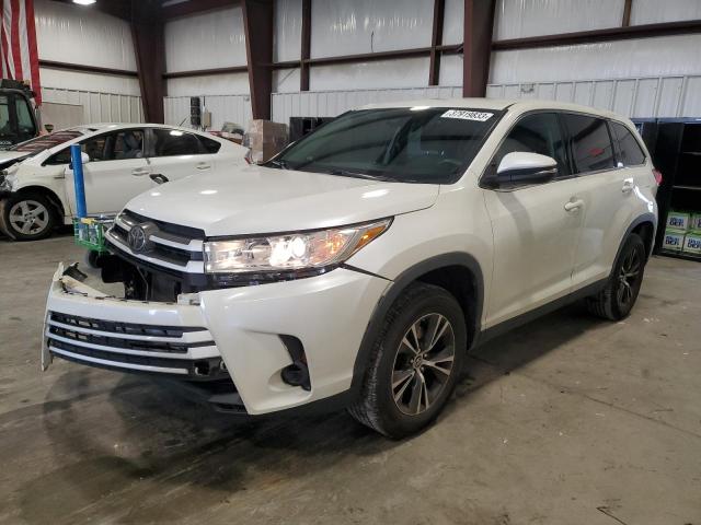 5TDZARFH0KS043291 - 2019 TOYOTA HIGHLANDER LE WHITE photo 1