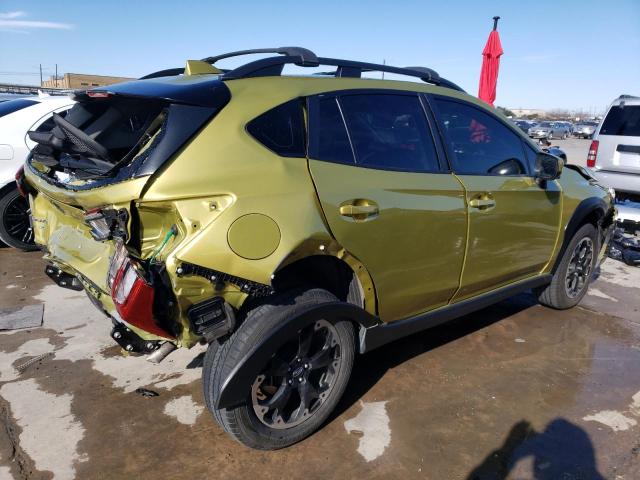 JF2GTAEC8MH657684 - 2021 SUBARU CROSSTREK PREMIUM GREEN photo 3