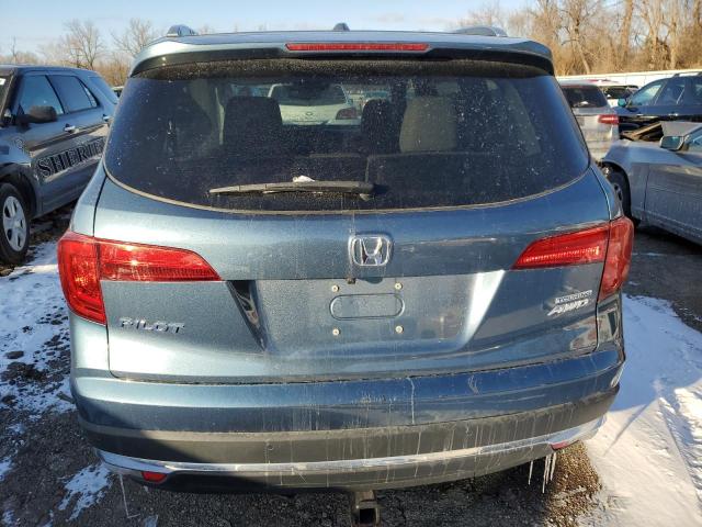 5FNYF6H90JB048298 - 2018 HONDA PILOT TOURING BLUE photo 6