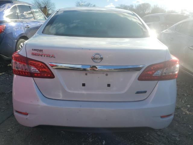 3N1AB7AP2DL794644 - 2013 NISSAN SENTRA S WHITE photo 6