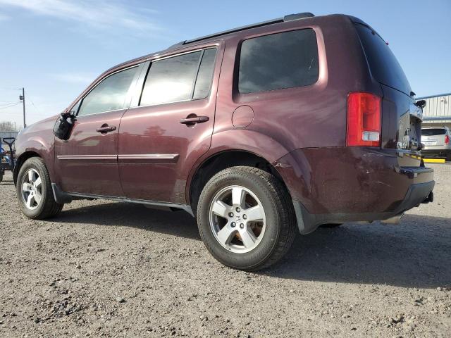 5FNYF3H57BB047565 - 2011 HONDA PILOT EXL MAROON photo 2