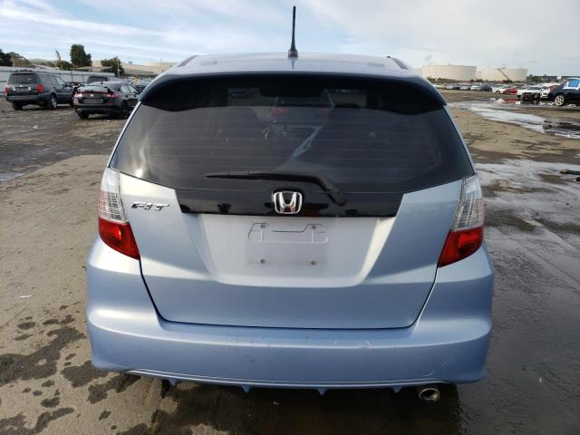 JHMGE87459S059942 - 2009 HONDA FIT SPORT BLUE photo 6