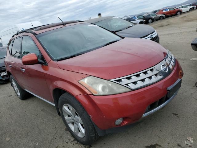 JN8AZ08T97W529757 - 2007 NISSAN MURANO SL RED photo 4