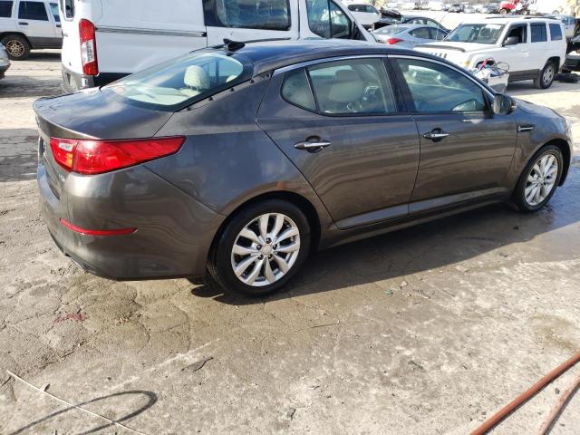 5XXGN4A70EG336143 - 2014 KIA OPTIMA EX GRAY photo 3