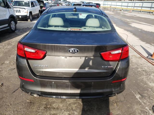 5XXGN4A70EG336143 - 2014 KIA OPTIMA EX GRAY photo 6