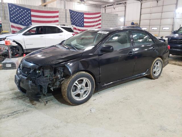 2T1BU4EE7AC456223 - 2010 TOYOTA COROLLA BASE BLACK photo 1