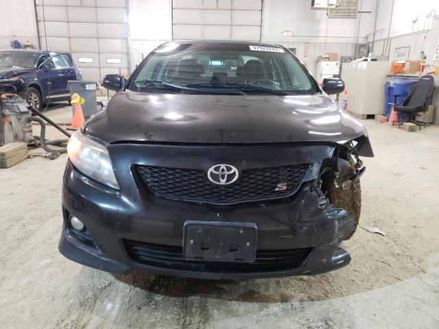 2T1BU4EE7AC456223 - 2010 TOYOTA COROLLA BASE BLACK photo 5