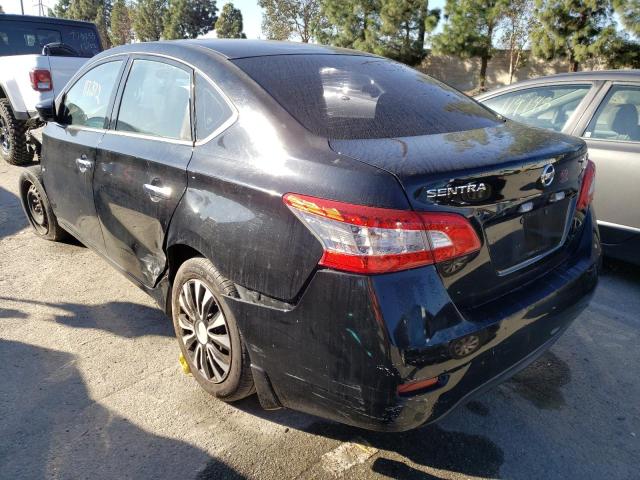 3N1AB7AP9EY201690 - 2014 NISSAN SENTRA S BLACK photo 2