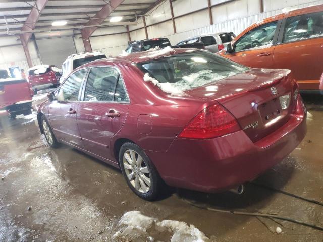 1HGCM66596A010988 - 2006 HONDA ACCORD EX MAROON photo 2