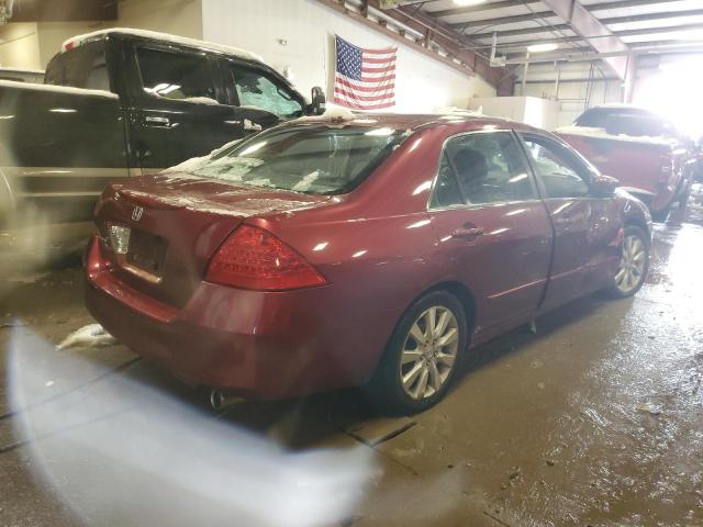 1HGCM66596A010988 - 2006 HONDA ACCORD EX MAROON photo 3