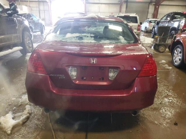 1HGCM66596A010988 - 2006 HONDA ACCORD EX MAROON photo 6