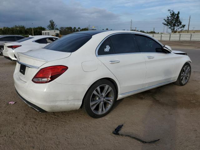 WDDWF4JB7HR262322 - 2017 MERCEDES-BENZ C 300 WHITE photo 3