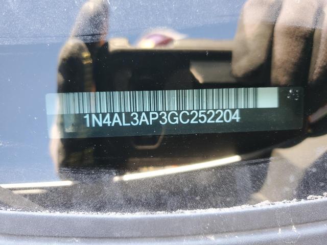 1N4AL3AP3GC252204 - 2016 NISSAN ALTIMA 2.5 SILVER photo 12