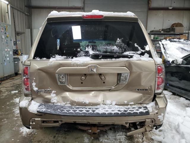 5FNYF18436B001930 - 2006 HONDA PILOT EX TAN photo 6