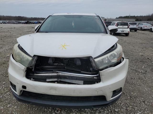 5TDKKRFH3FS072482 - 2015 TOYOTA HIGHLANDER XLE WHITE photo 5