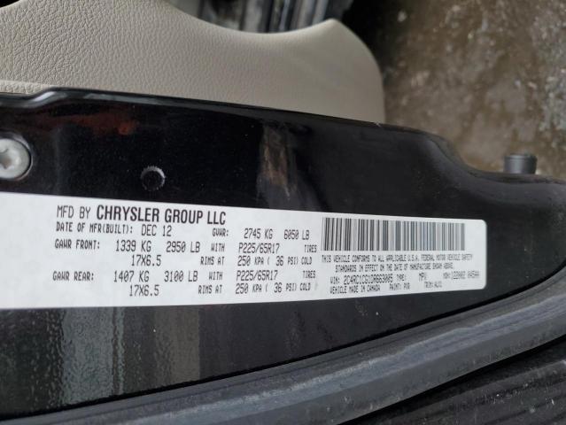 2C4RC1CG1DR663005 - 2013 CHRYSLER TOWN & COU TOURING L BLACK photo 14