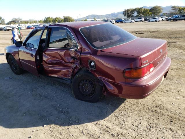 JT2BG12K2T0355032 - 1996 TOYOTA CAMREY DX RED photo 2