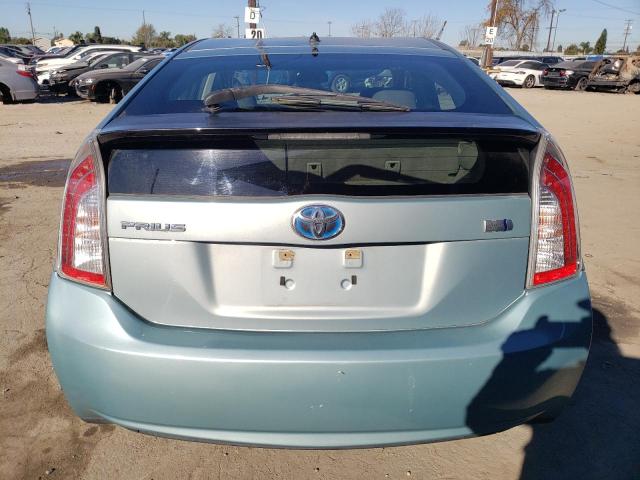 JTDKN3DU9D1729719 - 2013 TOYOTA PRIUS TURQUOISE photo 6