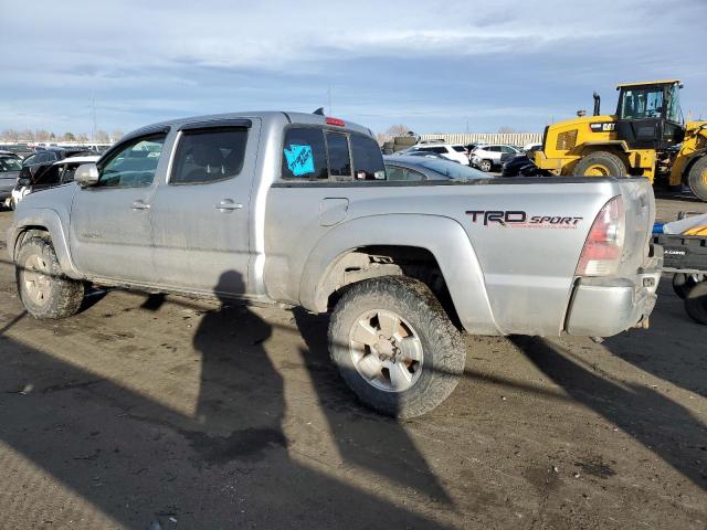 3TMMU4FN1EM065721 - 2014 TOYOTA TACOMA DOUBLE CAB LONG BED SILVER photo 2