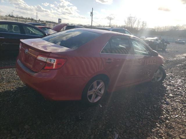 4T1BF1FK8CU615801 - 2012 TOYOTA CAMRY XLE BASE RED photo 3