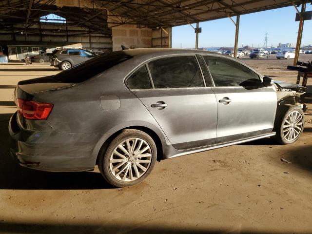 3VWD17AJXFM235989 - 2015 VOLKSWAGEN JETTA SE GRAY photo 3