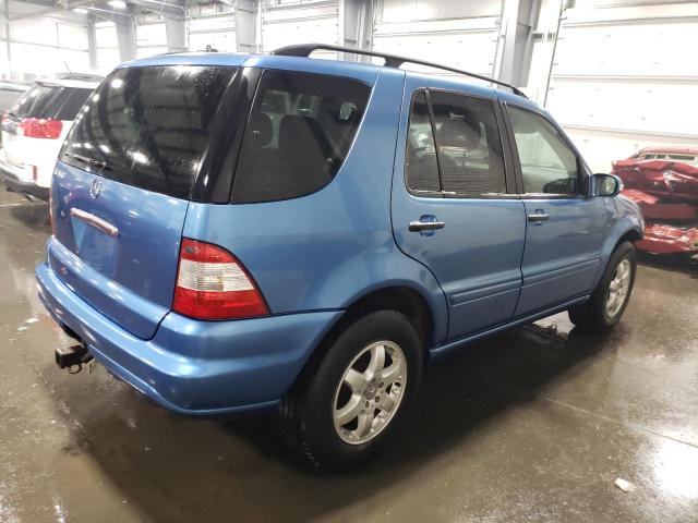 4JGAB75E22A316892 - 2002 MERCEDES-BENZ ML 500 BLUE photo 3