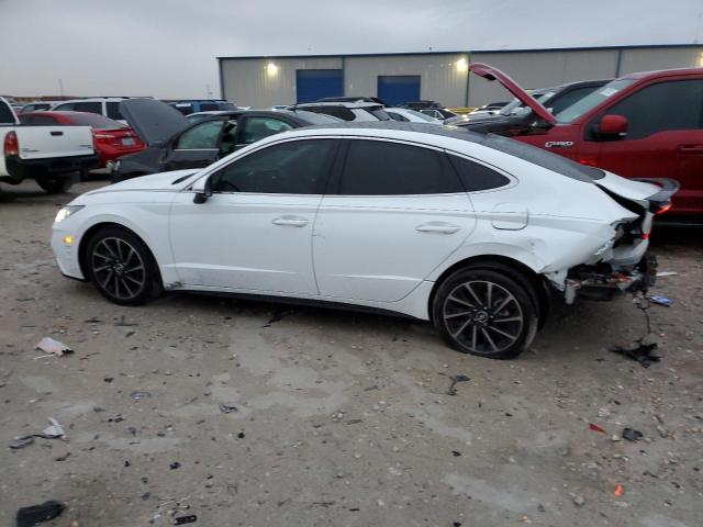 5NPEH4J25MH097789 - 2021 HYUNDAI SONATA LIMITED WHITE photo 2