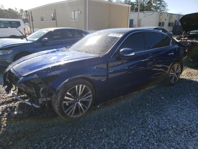 JN1EV7AP0JM360507 - 2018 INFINITI Q50 LUXE BLUE photo 1