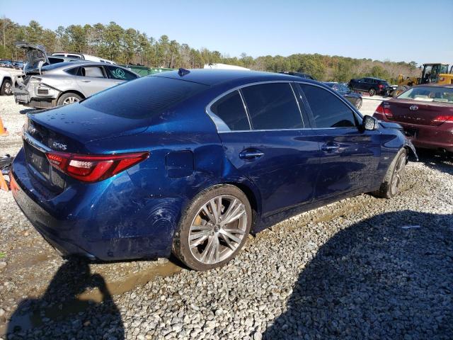 JN1EV7AP0JM360507 - 2018 INFINITI Q50 LUXE BLUE photo 3